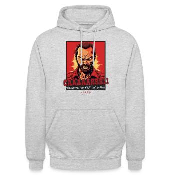 Karl and Rick: Dead and walking as zombies - Unisex Hoodie - light heather grey - Front - Alina (178cm) & Michal (187cm)