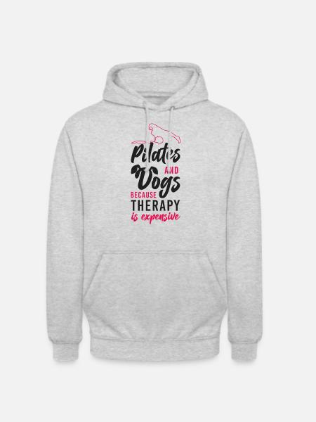 Pilates Instructor Teacher Dog - Unisex Hoodie - light heather grey