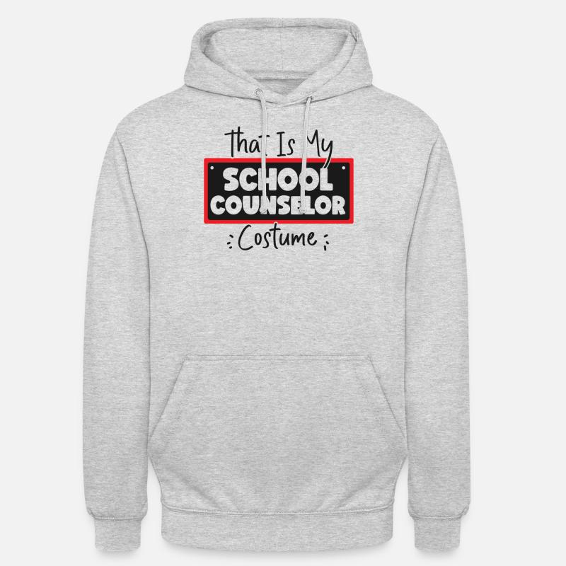 conseiller scolaire Halloween c’est-à-dire - Sweat-shirt à capuche unisexe - gris clair chiné