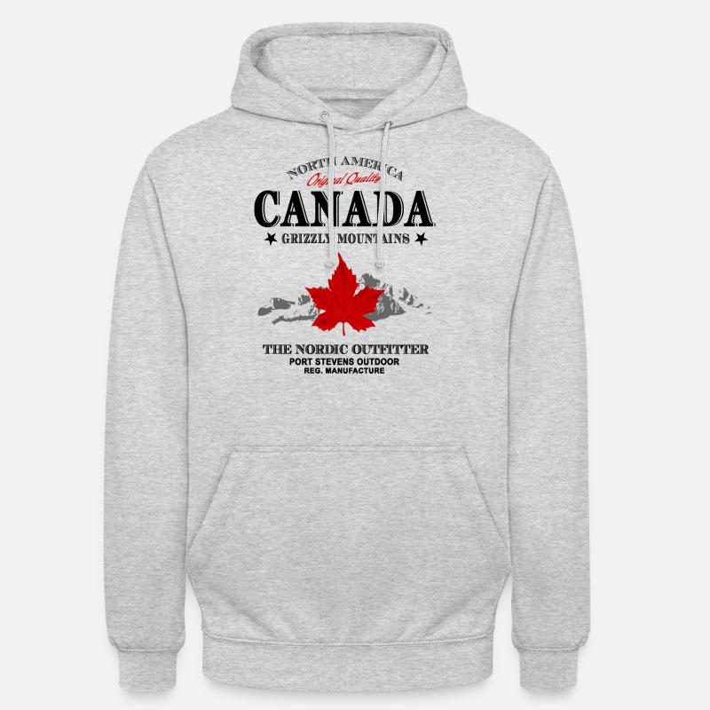Kanada - Maple Leaf - Canada - Sweat-shirt à capuche unisexe - gris clair chiné