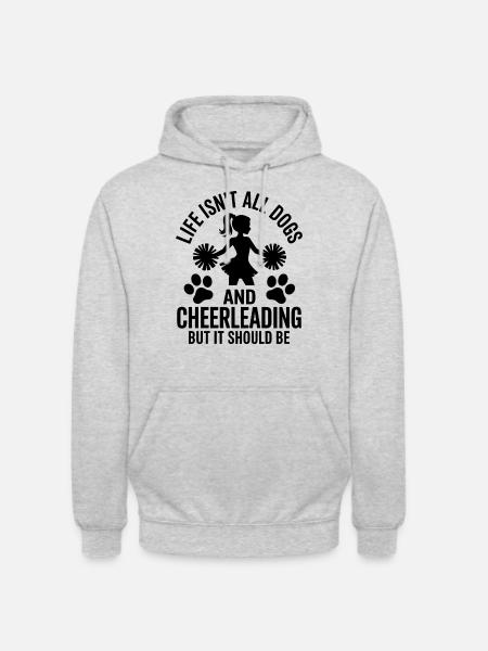 Cheerleading Saying Funny Cheerleading Gift - Unisex Hoodie - light heather grey