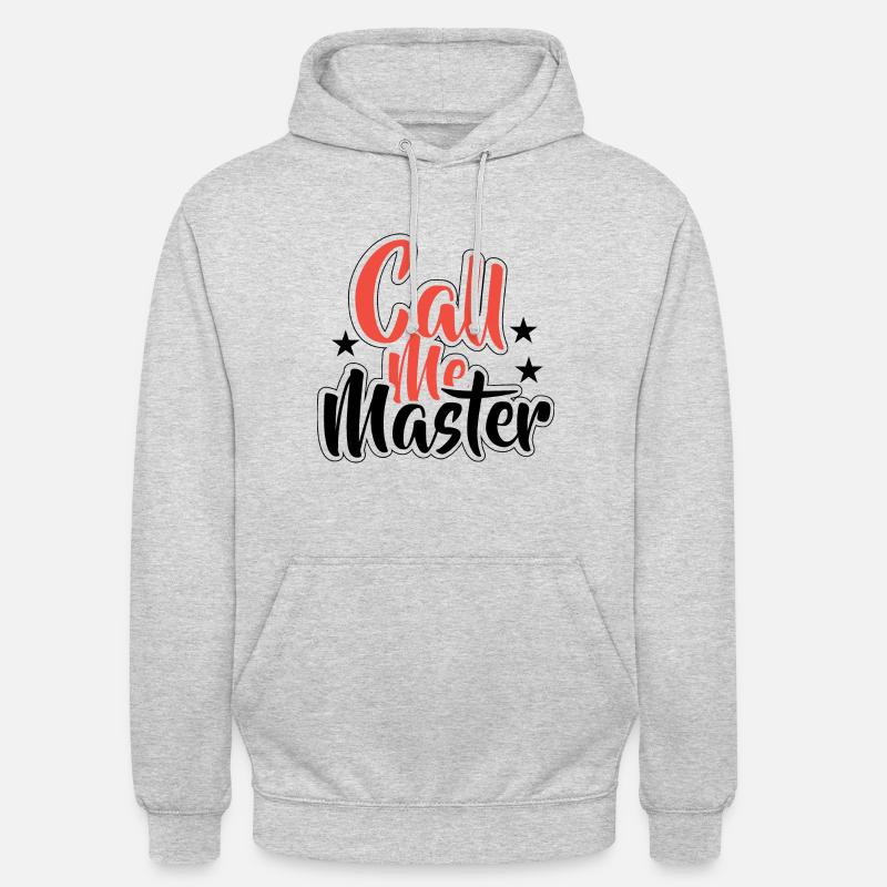 Diplôme de Master Diplôme Université - Sweat-shirt à capuche unisexe - gris clair chiné
