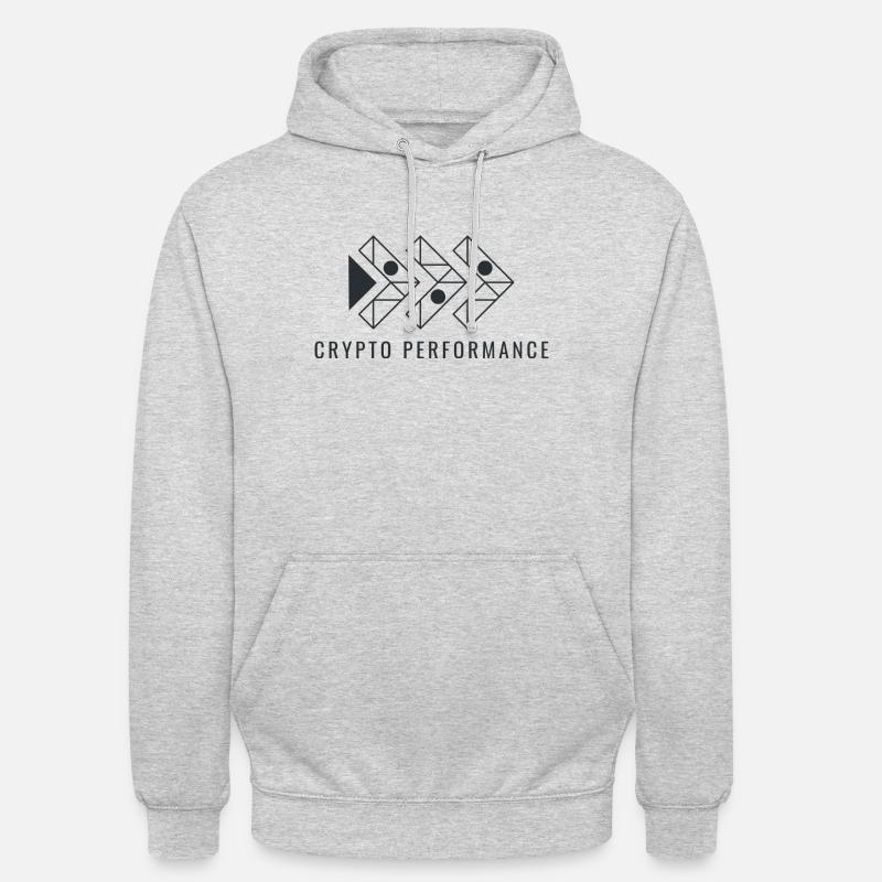 Performances cryptographiques - Sweat-shirt à capuche unisexe - gris clair chiné