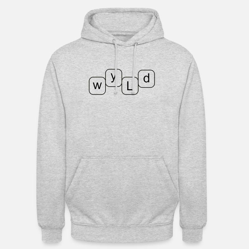 wyld - wild - Unisex Hoodie - Hellgrau meliert