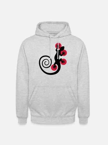 HOT SPOT GECKO - Unisex Hoodie - light heather grey