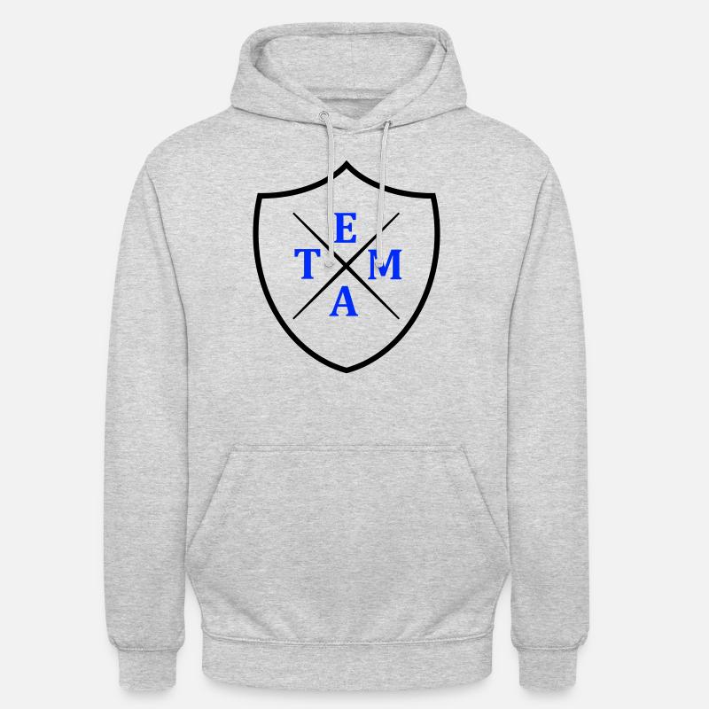 Écusson de l’équipe - Sweat-shirt à capuche unisexe - gris clair chiné