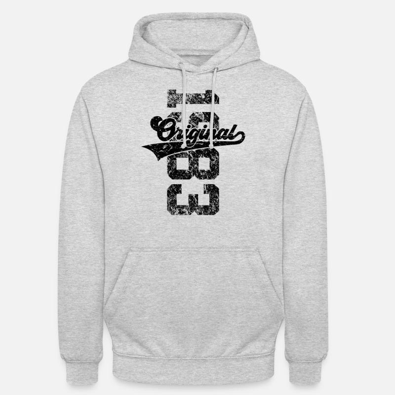 43E ANNIVERSAIRE ORIGINAL 1983 - Sweat-shirt à capuche unisexe - gris clair chiné