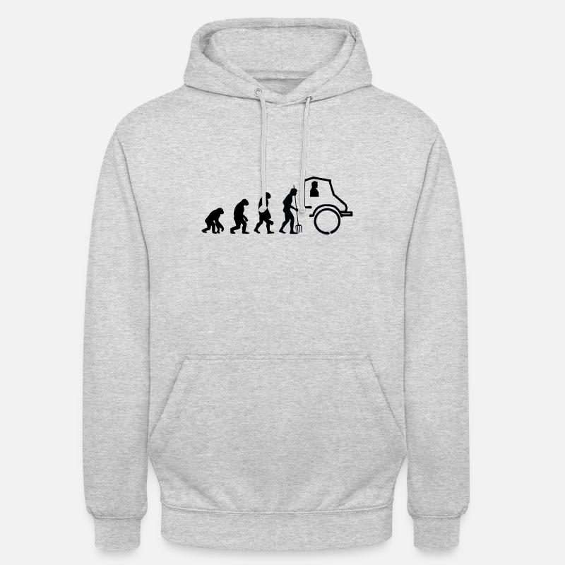 Unimog Evolution - Offroad - Farben editierbar - Unisex Hoodie - Hellgrau meliert