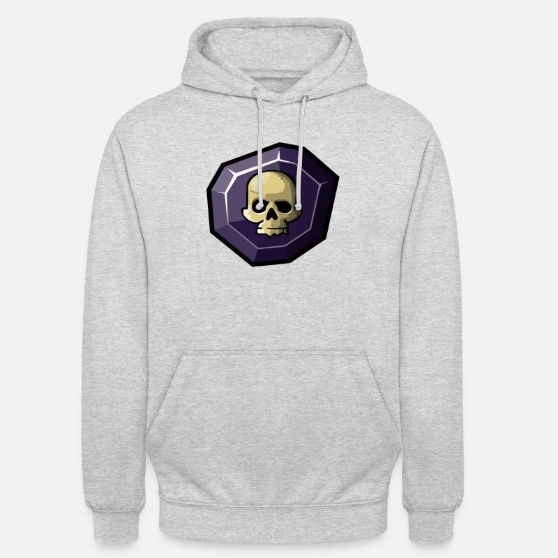 Element: Dunkel - Unisex Hoodie - Hellgrau meliert