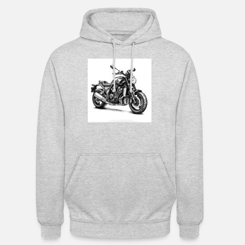 Motorcycle - Sweat-shirt à capuche unisexe - gris clair chiné