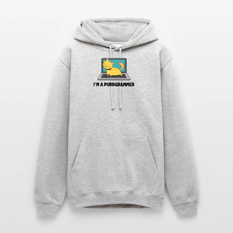 Katze Programmierer Fell Computer Nerd Geschenk Unisex Hoodie