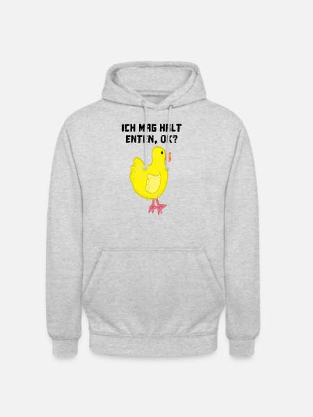 I just like ducks Ok - Unisex Hoodie - light heather grey