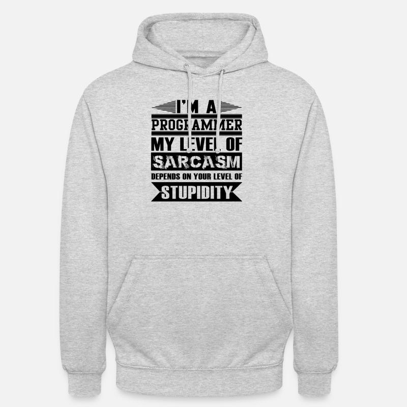 Programmierer - Unisex Hoodie - Hellgrau meliert