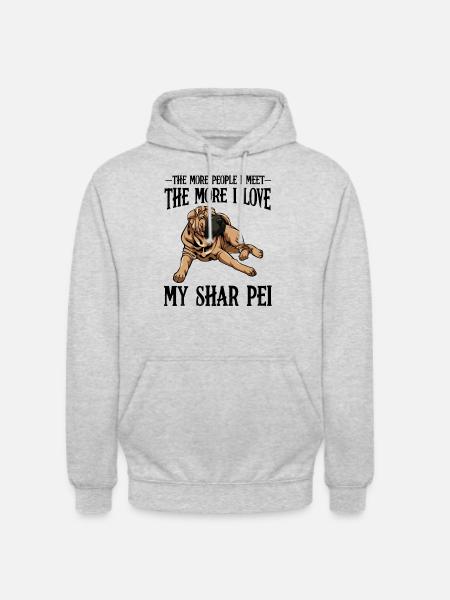 Shar Pei - Unisex Hoodie - light heather grey