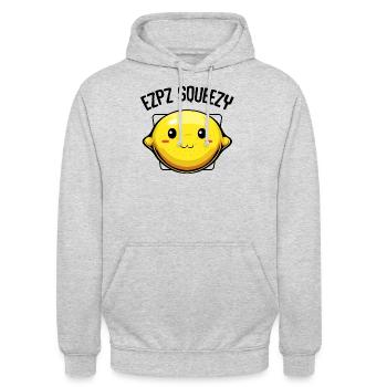 Fruit de citron - Sweat-shirt à capuche unisexe - gris clair chiné - Devant - Alina (178cm) & Michal (187cm)