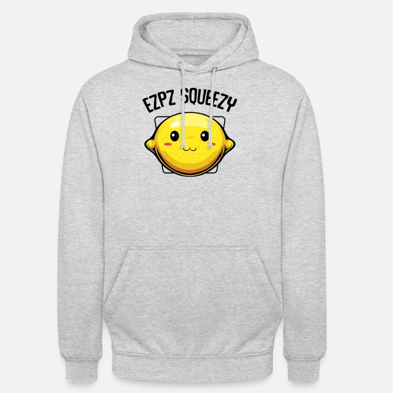Fruit de citron - Sweat-shirt à capuche unisexe - gris clair chiné