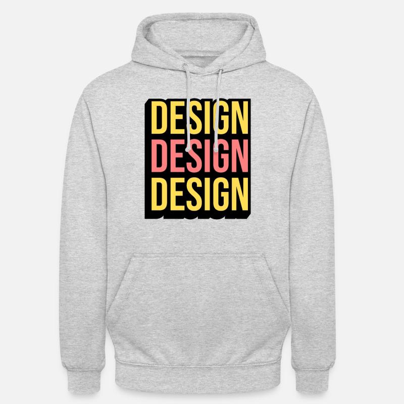 Conception cool - Sweat-shirt à capuche unisexe - gris clair chiné