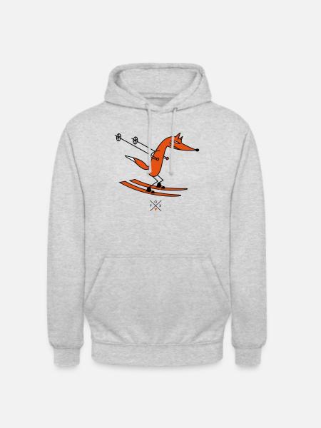 smart ski driver - Unisex Hoodie - light heather grey