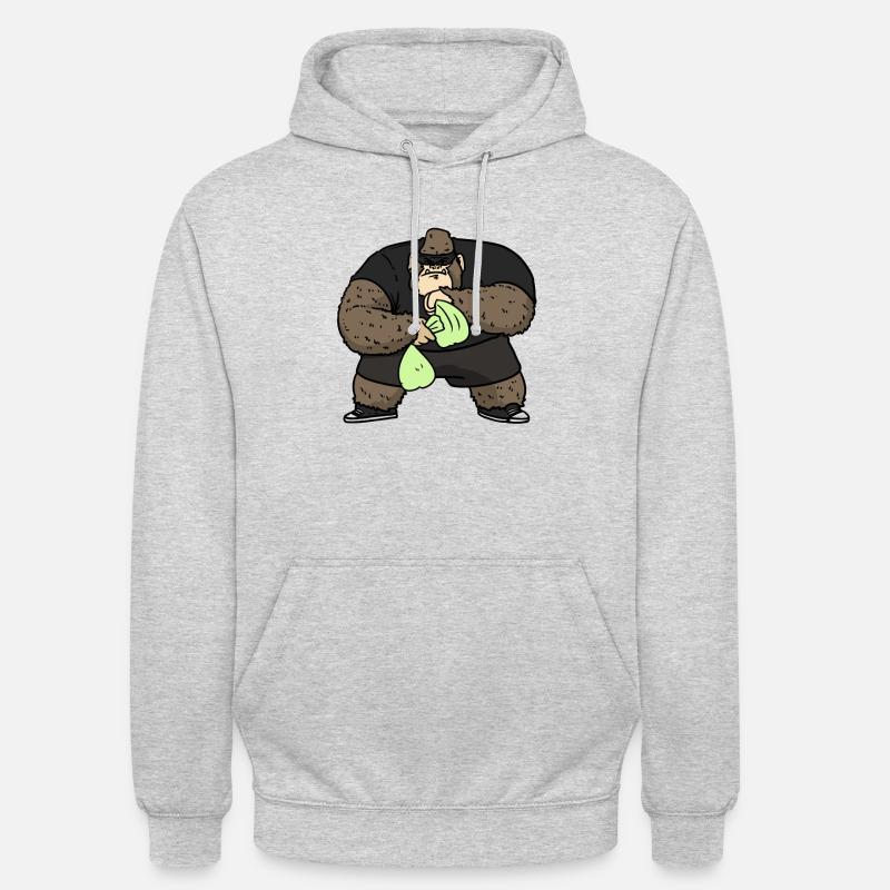 Robber gorilla robber gorilla - Unisex Hoodie - light heather grey