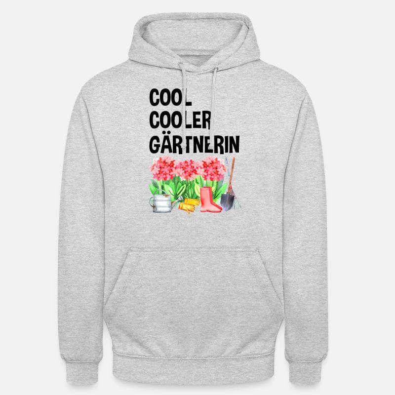 Garten Spruch Hobby Gärtnerin Geschenkidee - Unisex Hoodie - Hellgrau meliert