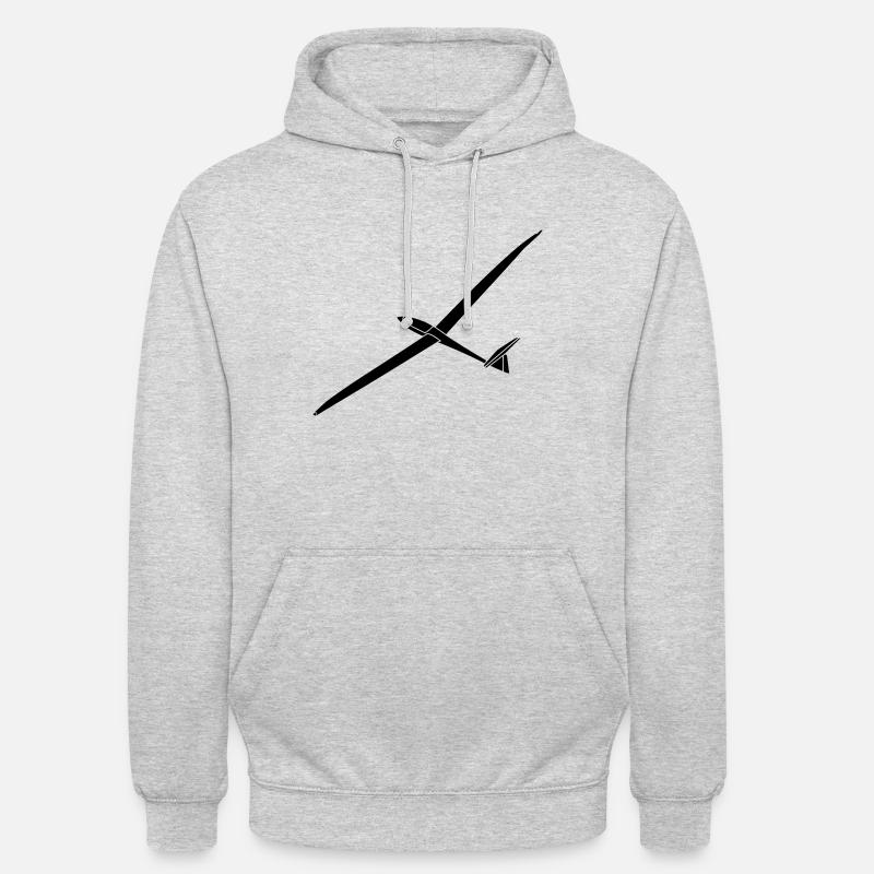 arcus planeur planeur planeur - Sweat-shirt à capuche unisexe - gris clair chiné