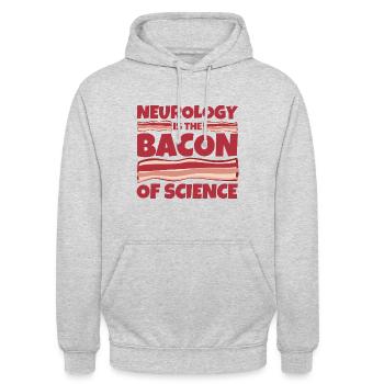 Neurologie Geschenk lustig - Unisex Hoodie - Hellgrau meliert - Vorne - Alina (178cm) & Michal (187cm)