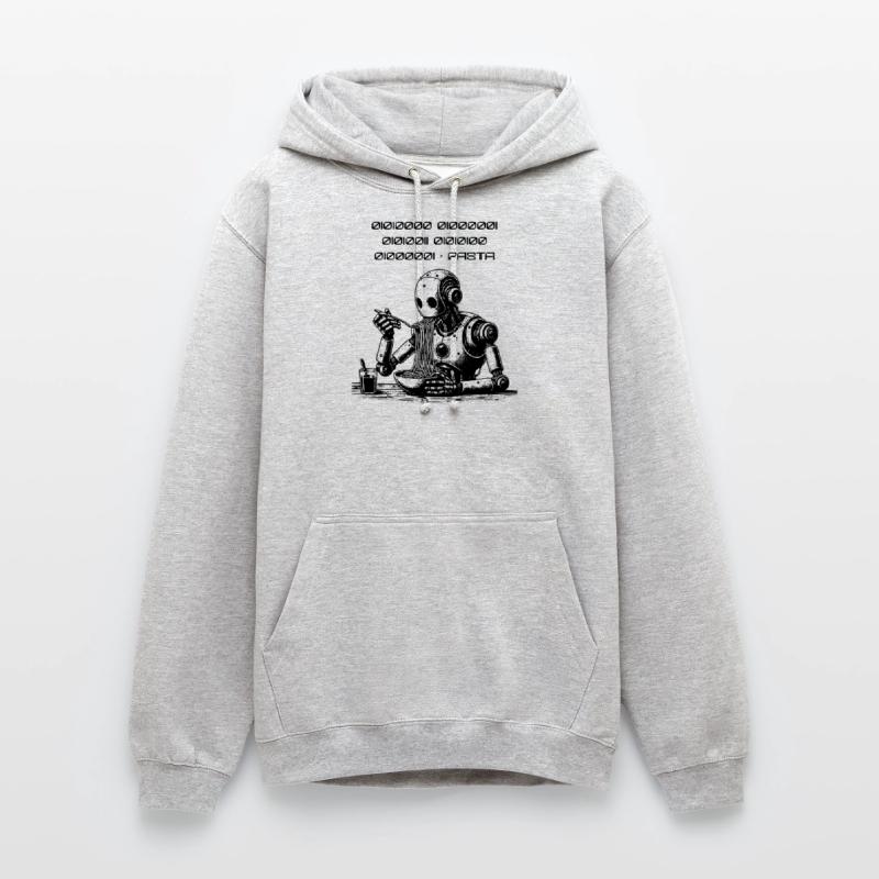 Binary Pasta Code Robot Unisex Hoodie