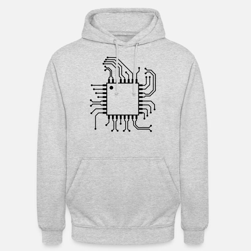 Electronics microcontroller FPGA circuit electrot Unisex Hoodie