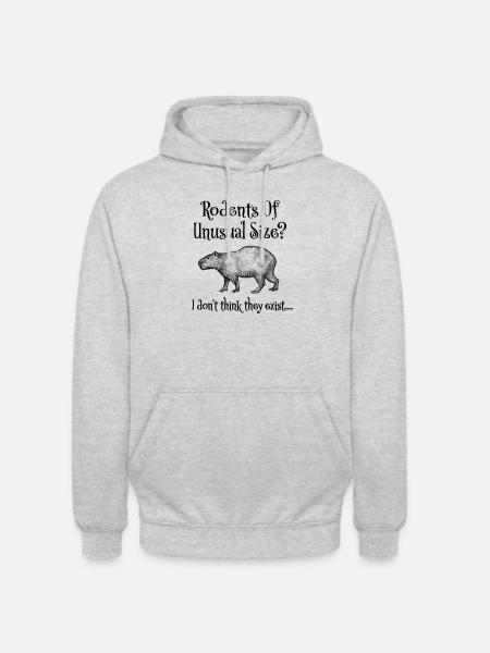 Capybara - Sweat-shirt à capuche unisexe - gris clair chiné