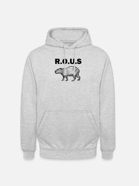 Capybara - Sweat-shirt à capuche unisexe - gris clair chiné