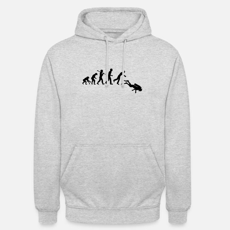evolution diving scuba - Unisex Hoodie - light heather grey