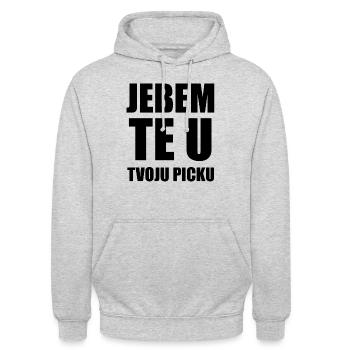 Croatia Balkans Jugo Yugoslavia Gift - Unisex Hoodie - light heather grey - Front - Alina (178cm) & Michal (187cm)