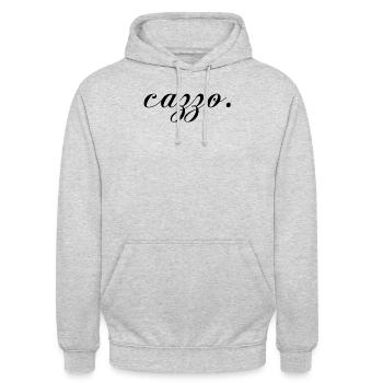 Cazzo Italy cock shirt - Unisex Hoodie - light heather grey - Front - Alina (178cm) & Michal (187cm)