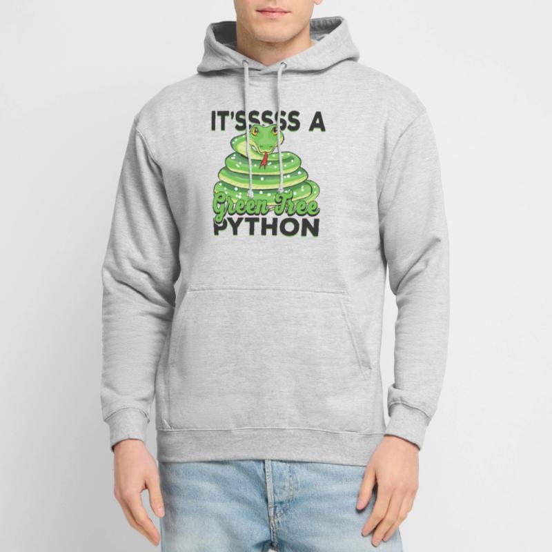 It'sssss a Green Tree Python Unisex Hoodie