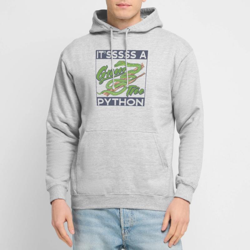 It'sssss a Green Tree Python Unisex Hoodie
