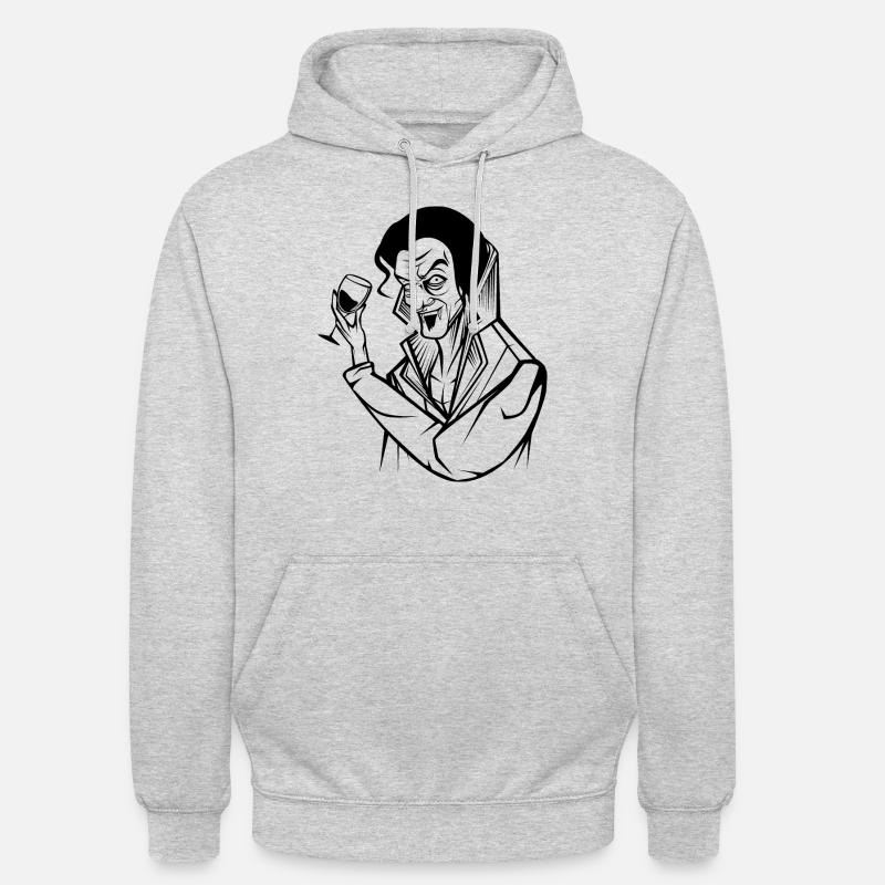 vampyr - Hættetrøje unisex - lysegrå meleret