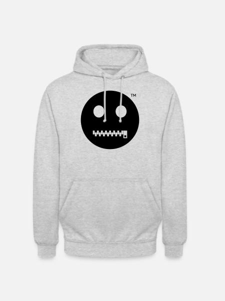 Smiley Shut up - Be still - Unisex Hoodie - light heather grey