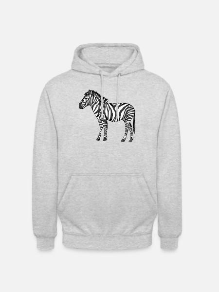 zebra - Unisex Hoodie - light heather grey
