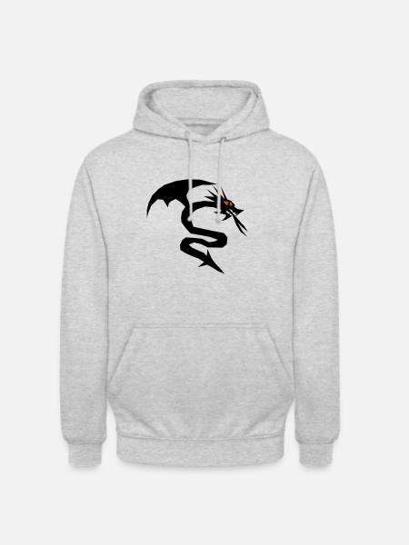 A Dragon Dragon - Unisex Hoodie - light heather grey
