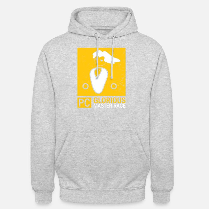 Glorious PC Master Race - Sweat-shirt à capuche unisexe - gris clair chiné