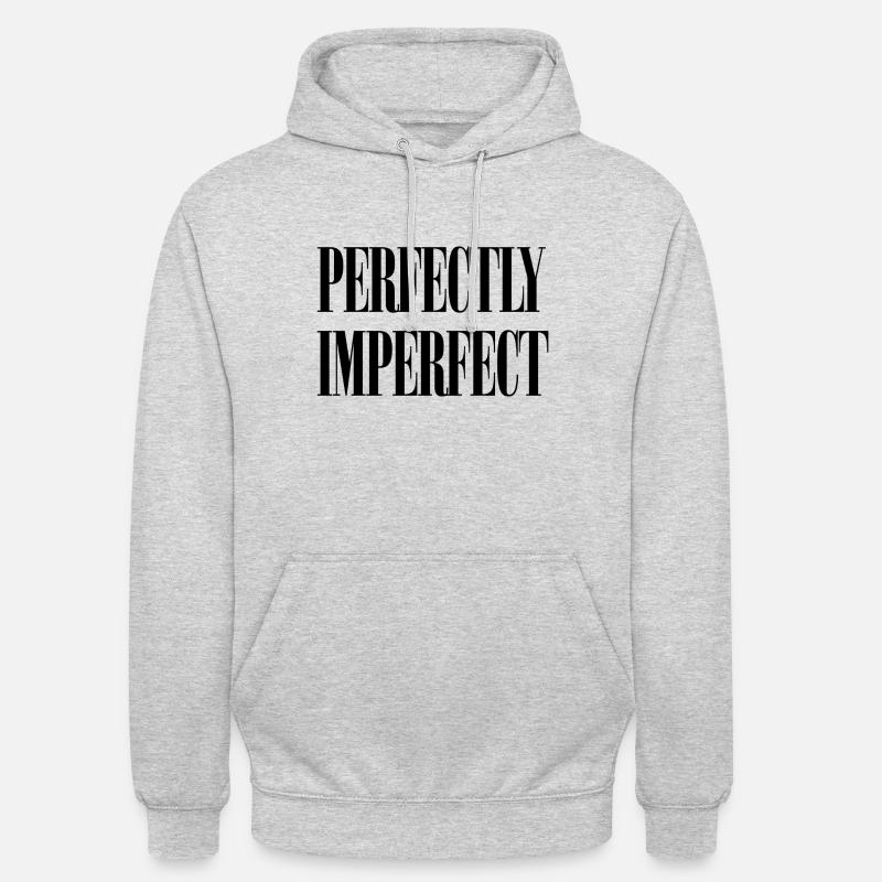 Parfaitement imparfait - Sweat-shirt à capuche unisexe - gris clair chiné