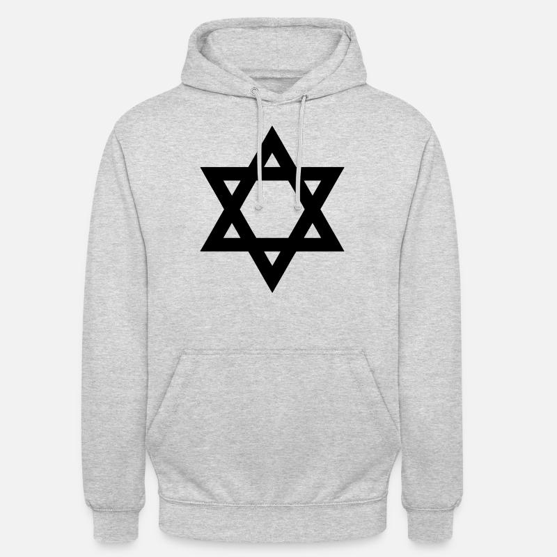 davidstern oder Judenstern Unisex Hoodie