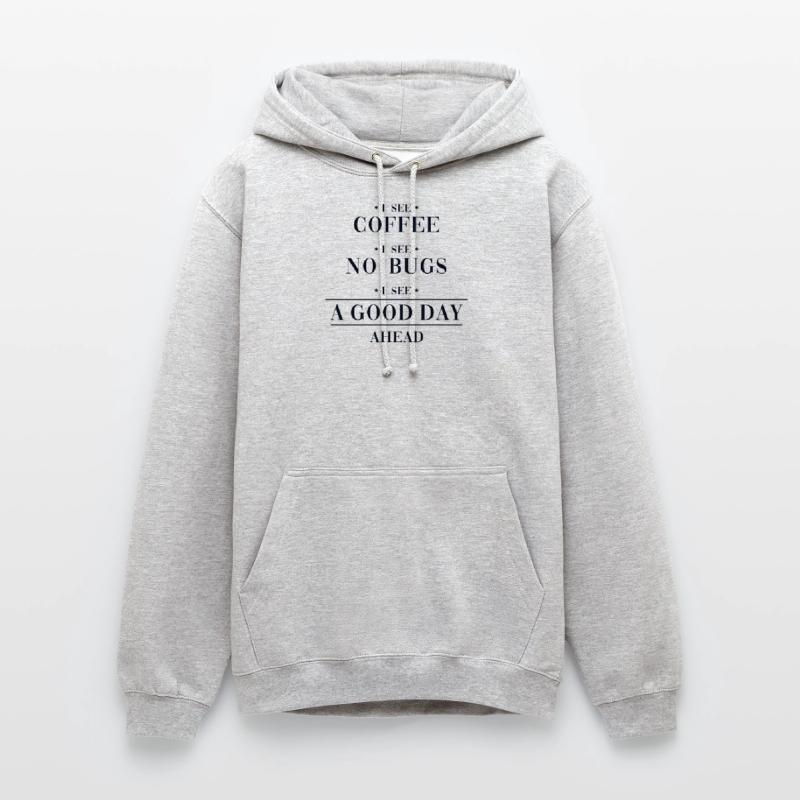 Coffee No Bugs Good Day Developer Coder Programmer Sweat-shirt à capuche unisexe