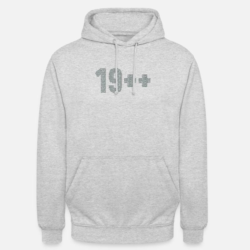 19++ Programmierer Softwareingenieur Coder 20. - Unisex Hoodie - Hellgrau meliert