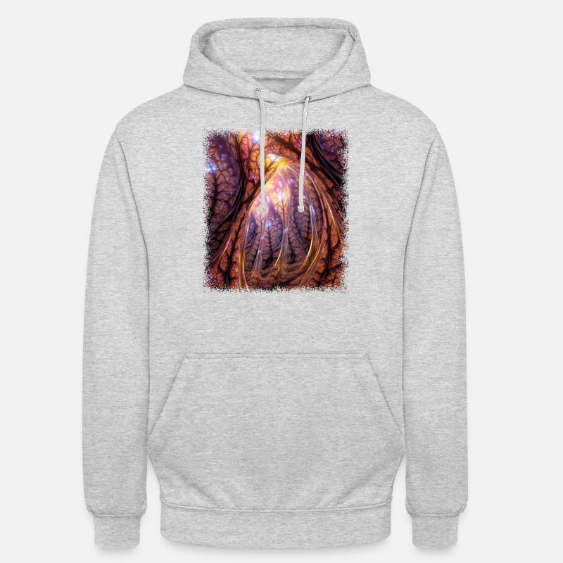 Cacao chocolat amusant Idée présente - Sweat-shirt à capuche unisexe - gris clair chiné