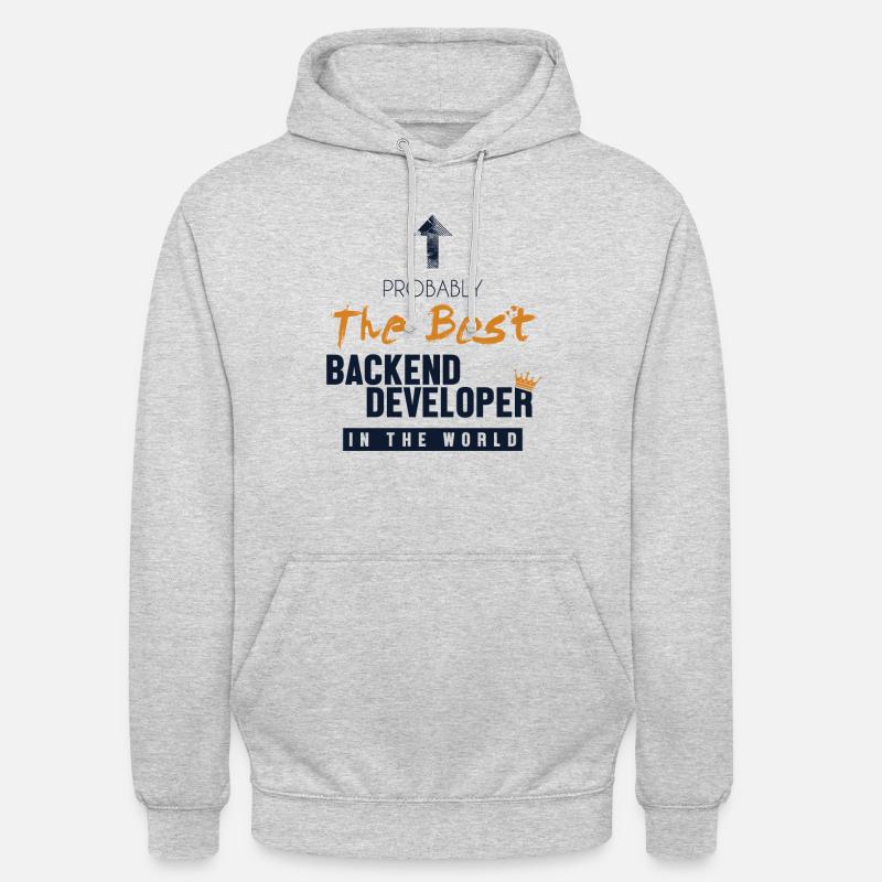 Best Backend Developer World Developer Coder Sweat-shirt à capuche unisexe