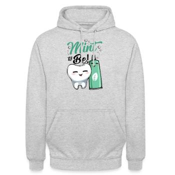Dentiste - Sweat-shirt à capuche unisexe - gris clair chiné - Devant - Alina (178cm) & Michal (187cm)