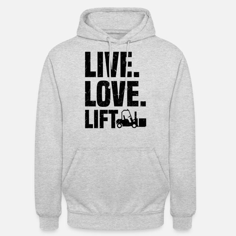 Gabelstaplerfahrer | Gabelstapler Beruf Geschenke - Unisex Hoodie - Hellgrau meliert
