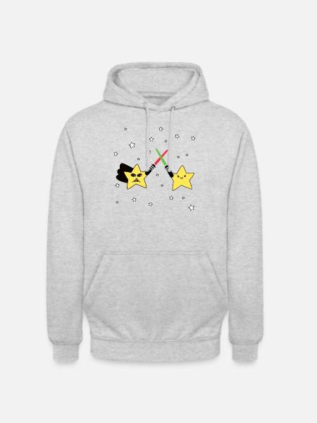 Stars Battle - Unisex Hoodie - light heather grey