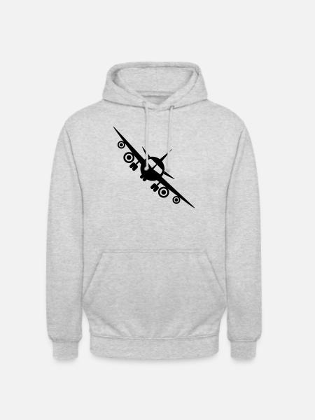 Fly a plane - Unisex Hoodie - light heather grey